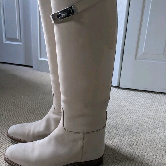 Hermès jumping boots beige suede - Picture 1 of 7